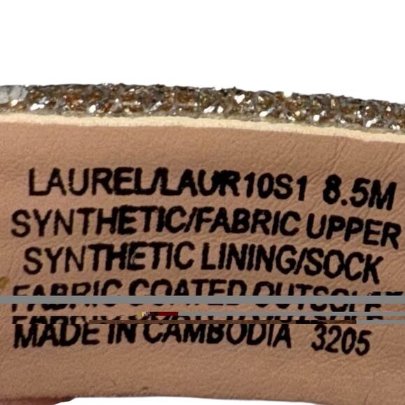 Steve Madden Laurel Women Dress Gold Glitter Ankle Strap Platform sandals SZ/8.5 - Picture 15 of 15